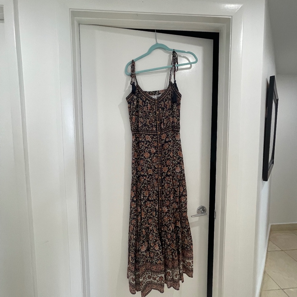 Veronica Beard  Windansea Dress Like New Boho Floral Maxi Size Small
